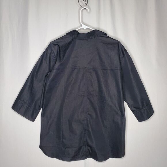 Carla Rockmore Top Women Small Black Cinched - Picture 3 of 10